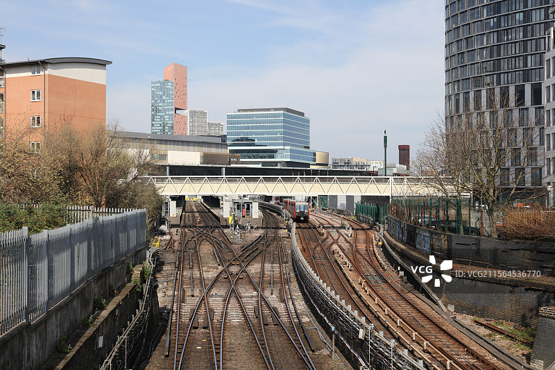 伦敦铁路轨道总站图片素材