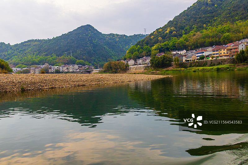 桐庐山水-天目溪风光图片素材