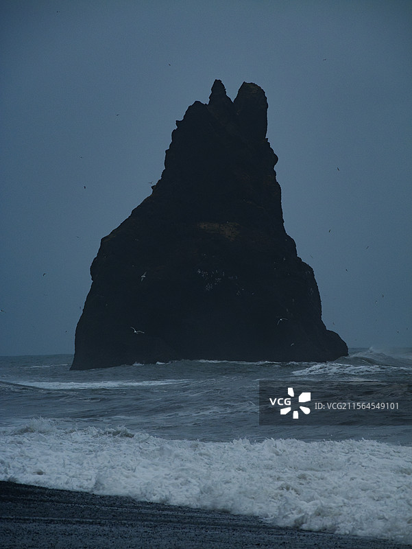 冰岛黑沙滩图片素材