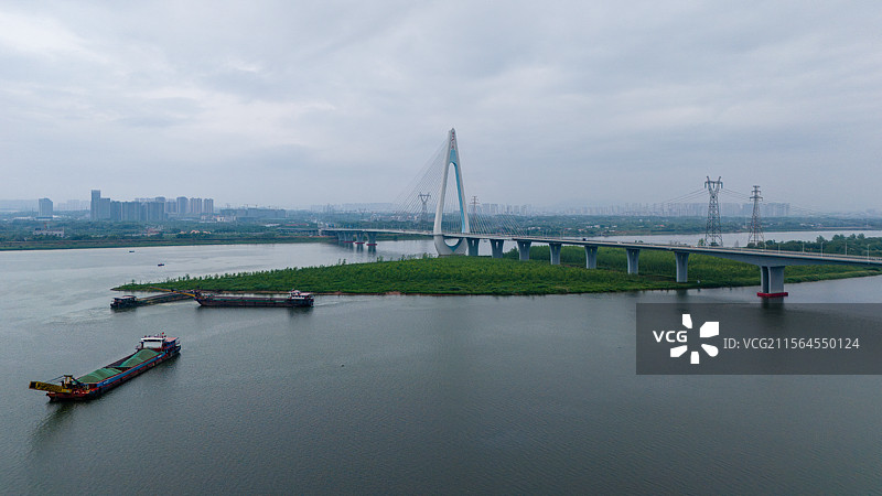 湖南省长沙市望城区香炉洲大桥图片素材