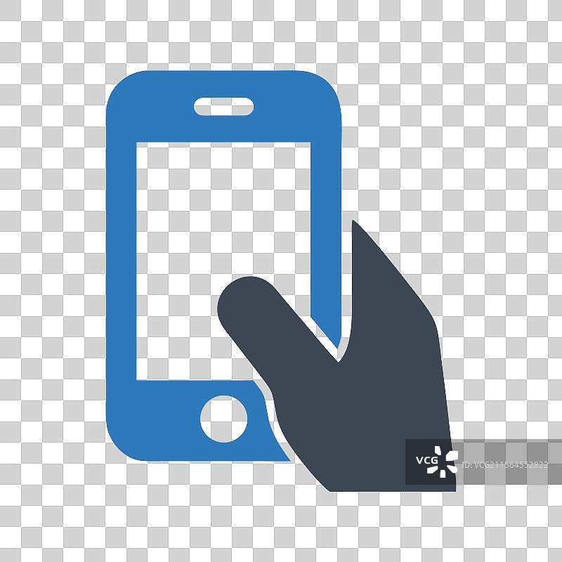手握智能手机图标 移动电话图标图片素材