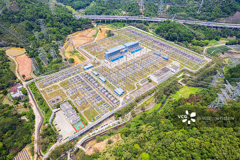 城市变电站 国家电网电力设施图片素材