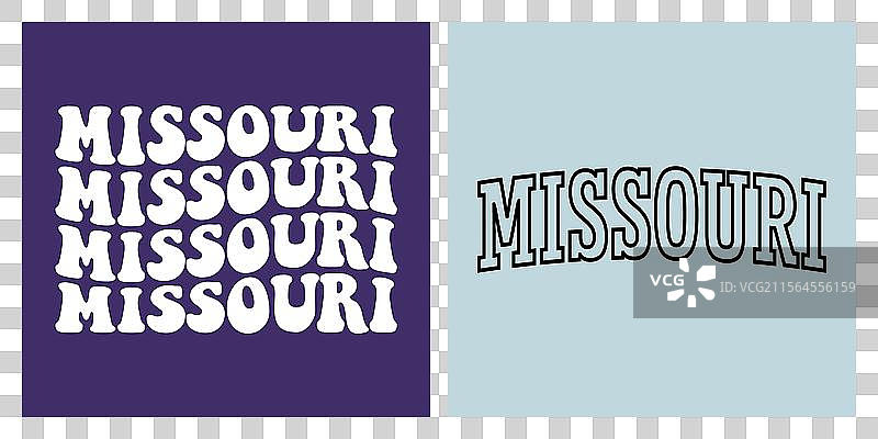 密苏里州文字T恤设计图片素材