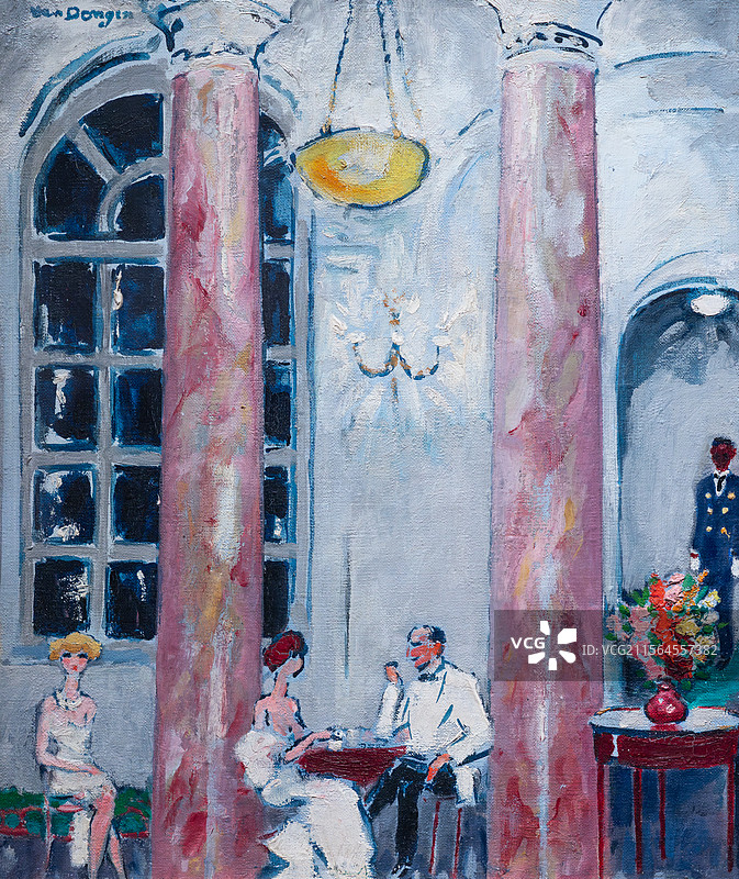 油画 杜维尔的诺曼底大酒店 The Normandy Hotel at Deauville图片素材