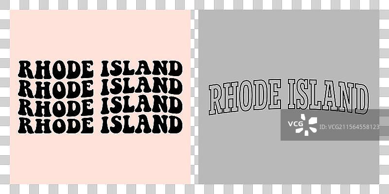 罗德岛文字T恤设计图片素材