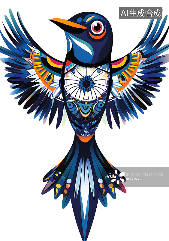 【AI数字艺术】燕子 艺术  设计 彩色图片素材