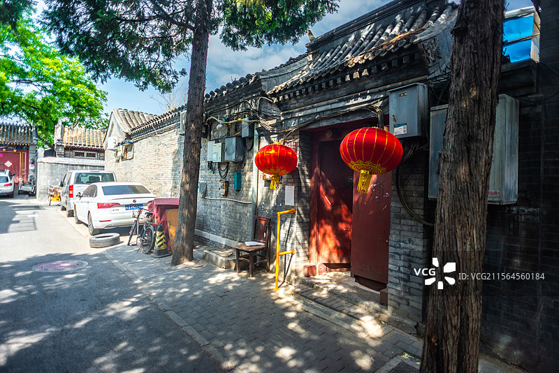 北京胡同毡子胡同图片素材