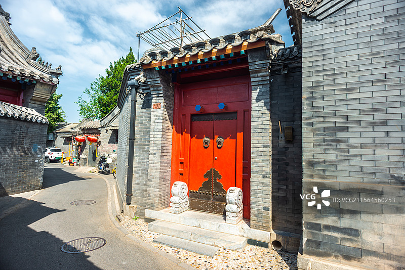 北京胡同毡子胡同图片素材