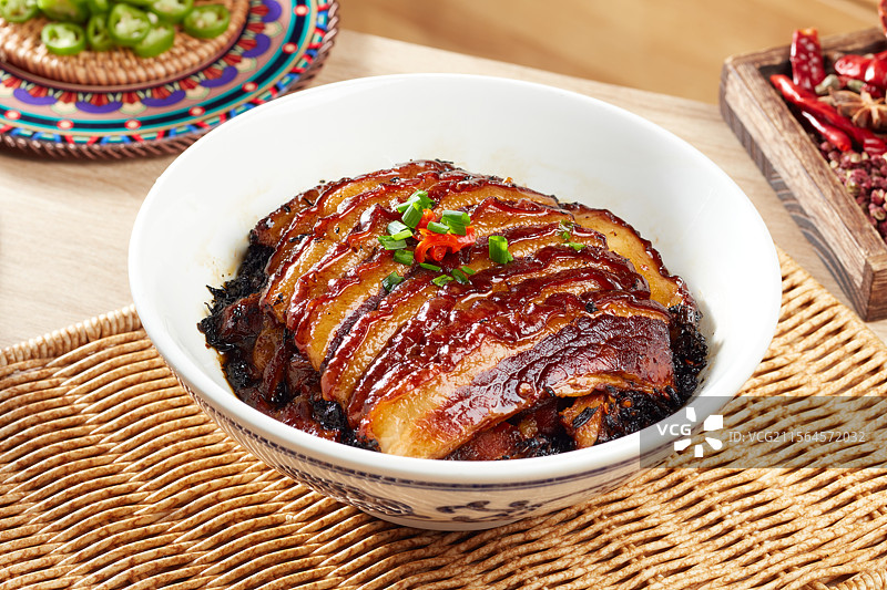 农家梅菜扣肉图片素材