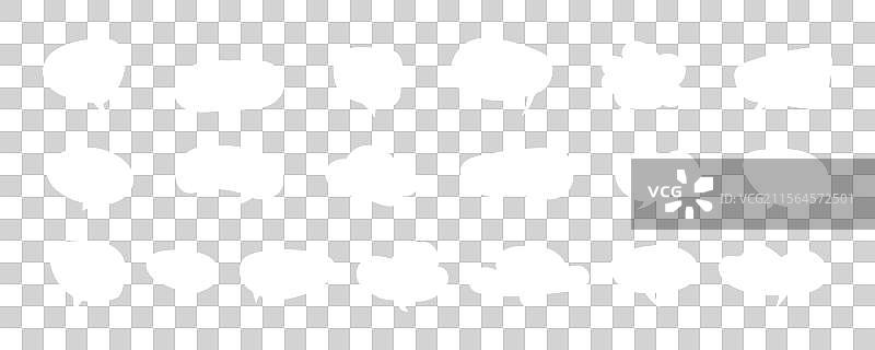 文本消息气泡的漫画气球图片素材