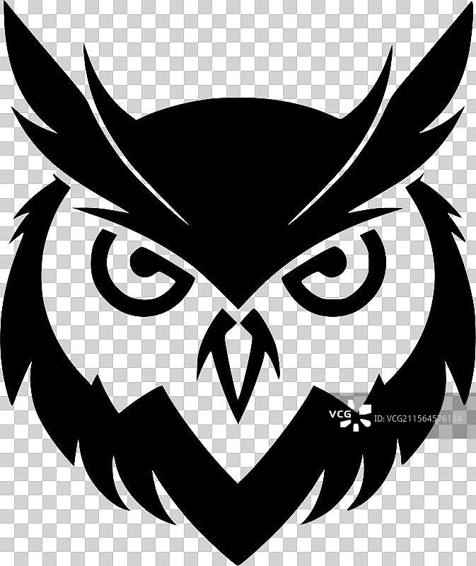 猫头鹰 - 高质量标志 - 适合T恤设计图片素材