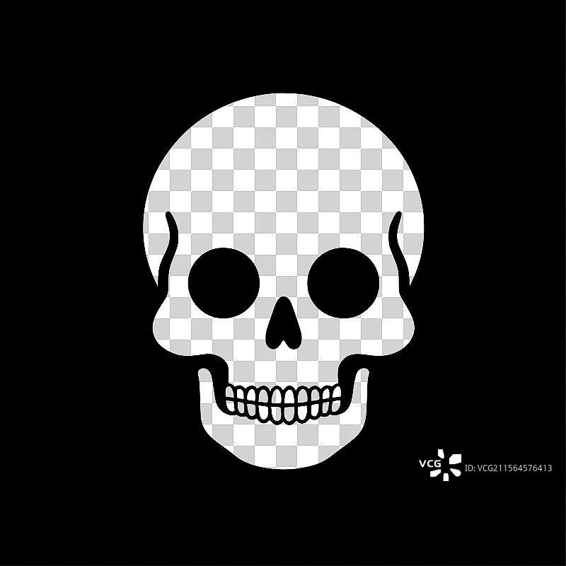骷髅 - 极简和简单的轮廓图片素材