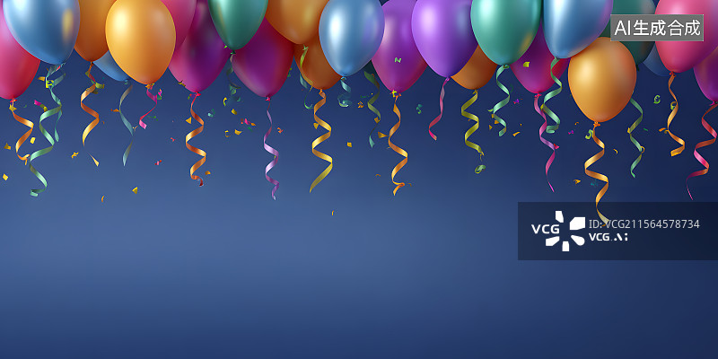 【AI数字艺术】缤纷庆典背景图片素材