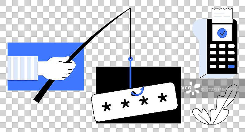 网络安全概念与网络钓鱼尝试图片素材