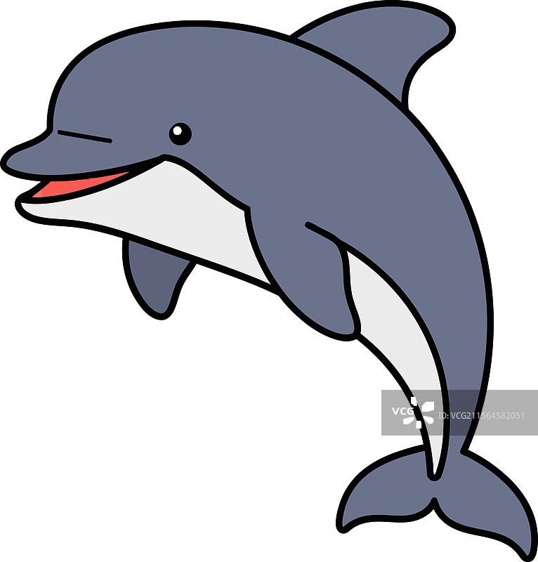 顽皮的海豚欢快地跃出水面图片素材