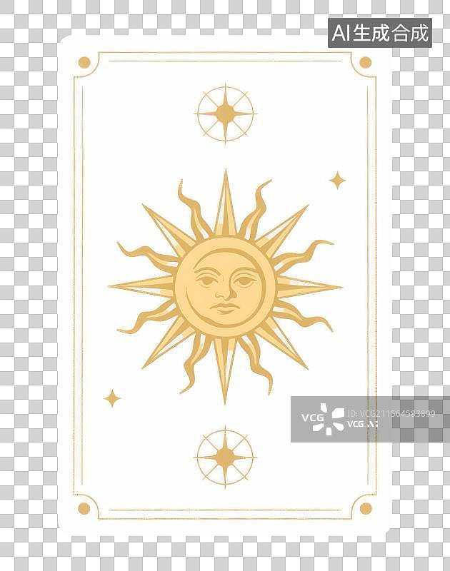 【AI数字艺术】太阳图腾图片素材