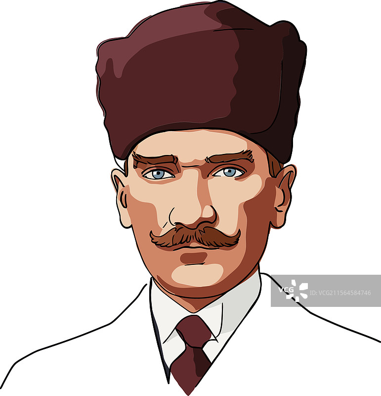 土耳其共和国创始人穆斯塔法·凯末尔图片素材