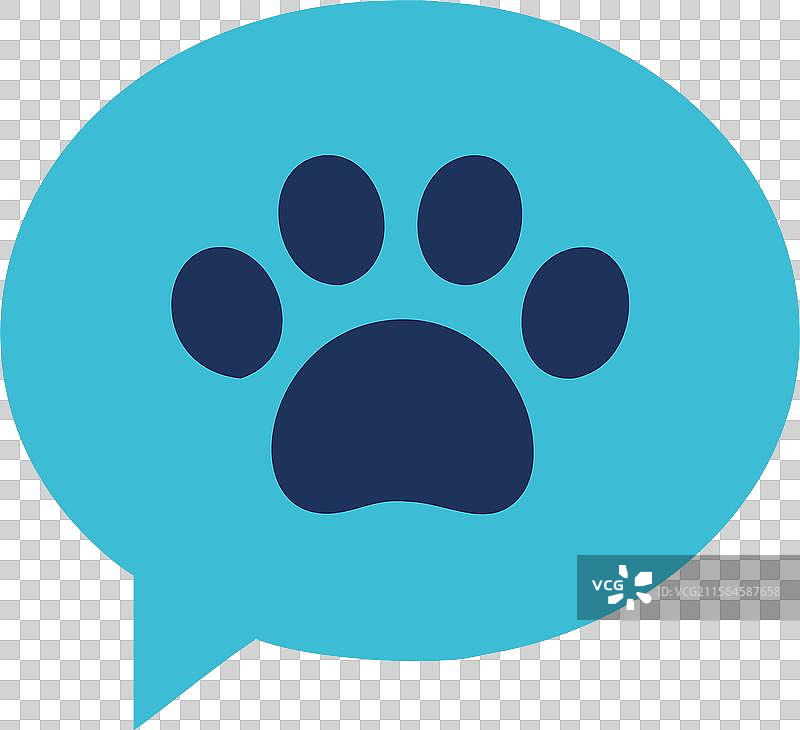 宠物领养对话气泡图标图片素材