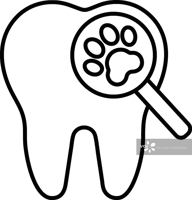 宠物牙齿检查图标图片素材