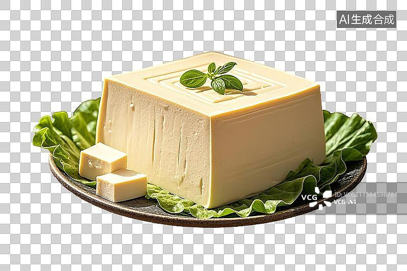 【AI数字艺术】新鲜豆腐高质量插画图像图片素材