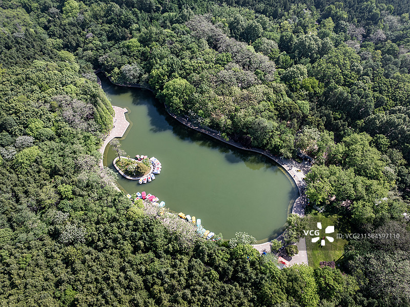 淮北相山公园天池图片素材