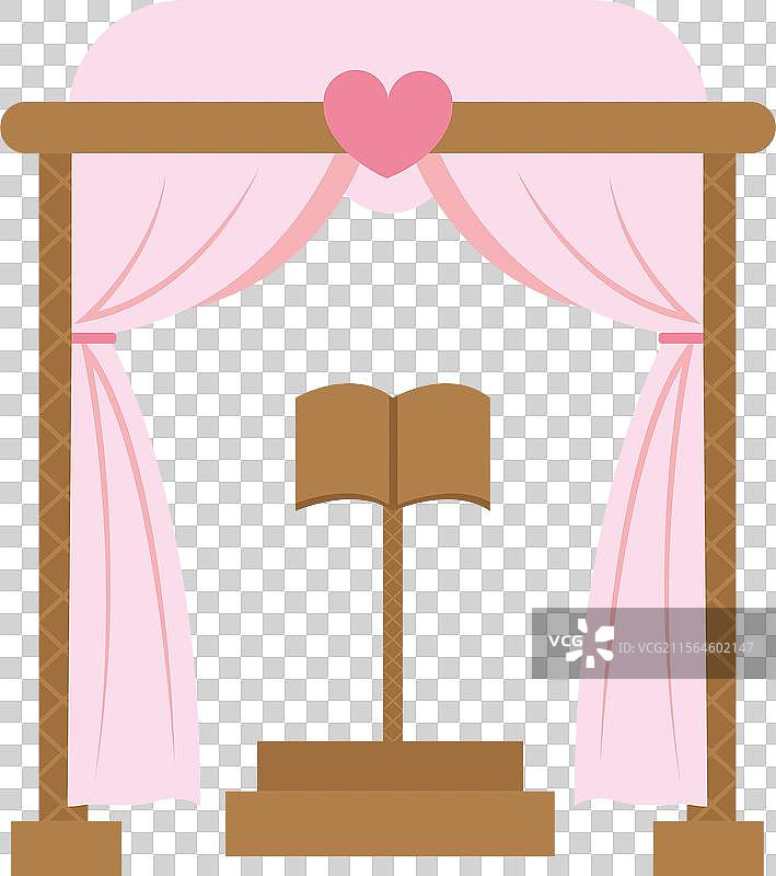 优雅的婚礼舞台拱门图片素材