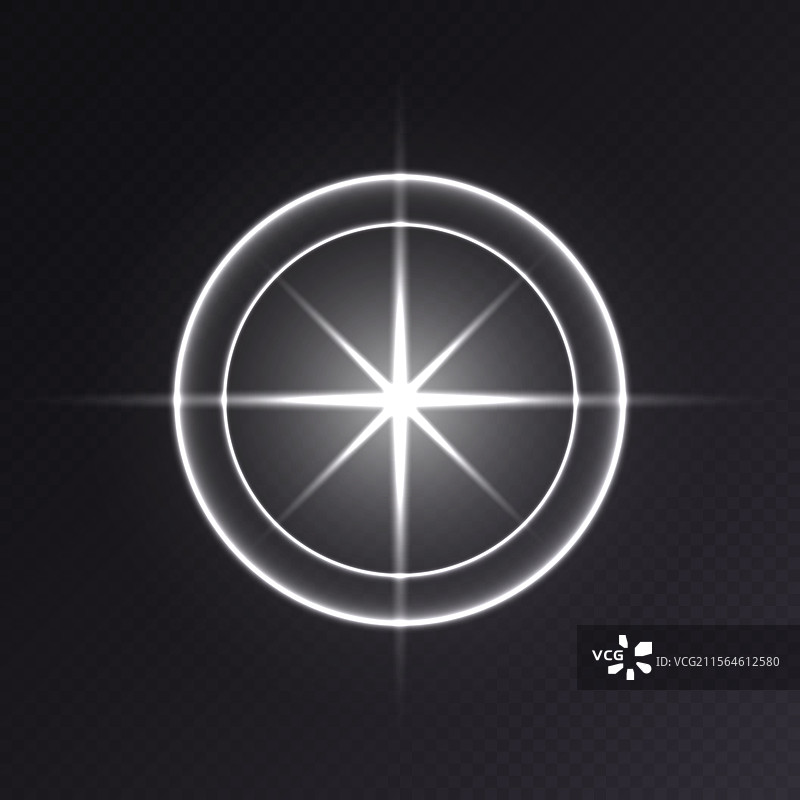 白色光晕闪耀光亮镜头图片素材