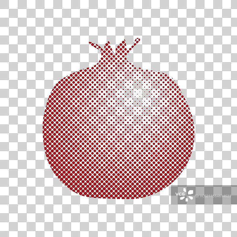 像素艺术中的石榴图片素材