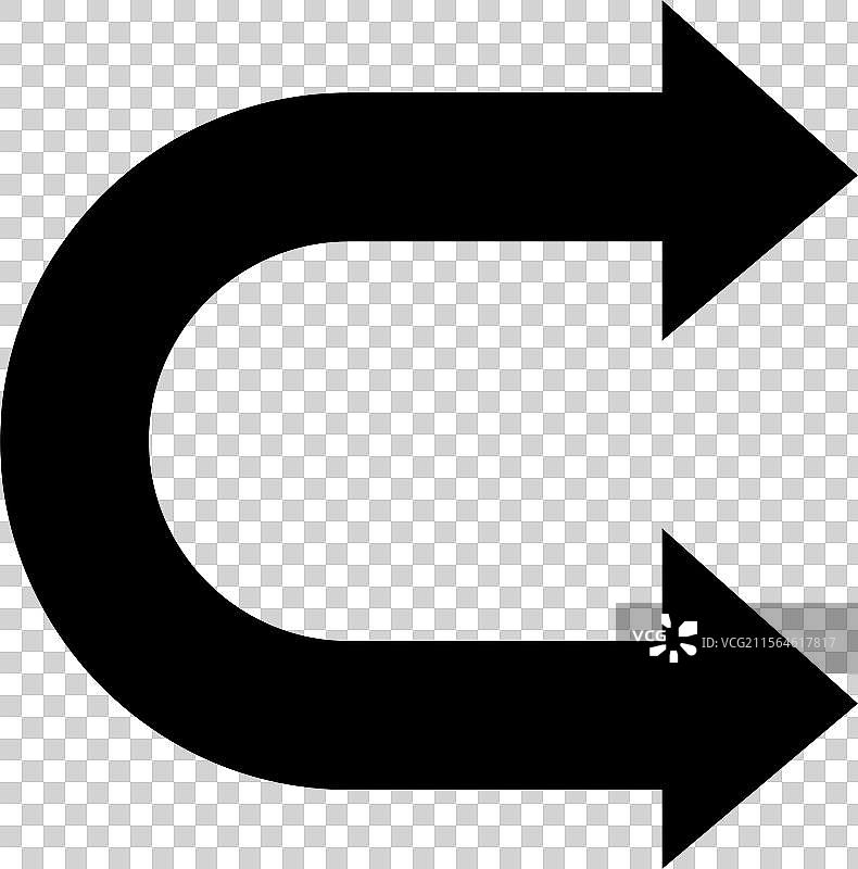 双向箭头循环图标图片素材