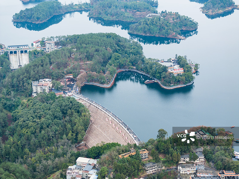 眉山仁寿黑龙滩风景区 黑龙滩水库图片素材