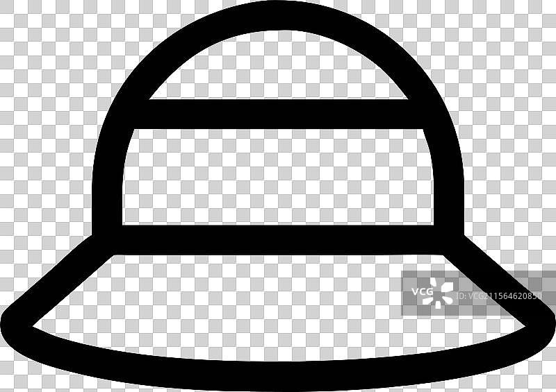 澳大利亚狩猎帽轮廓图标图片素材