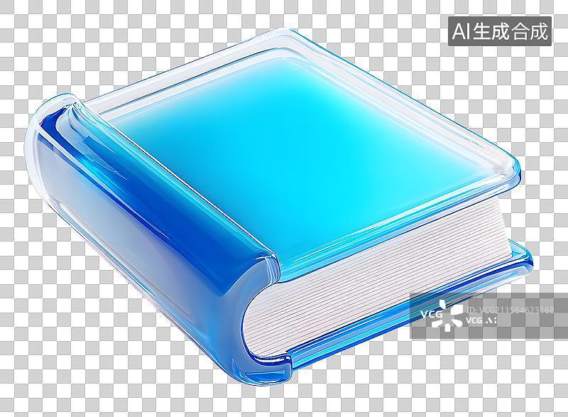 【AI数字艺术】蓝色的水晶树图片素材