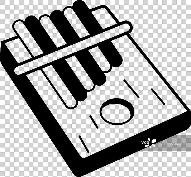 手绘的卡林巴图标图片素材