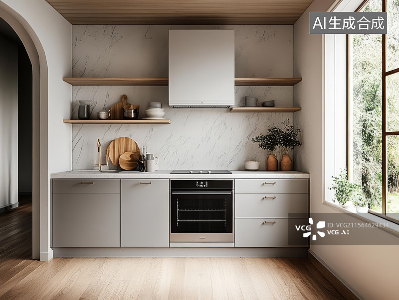 【AI数字艺术】厨房装饰效果图图片素材