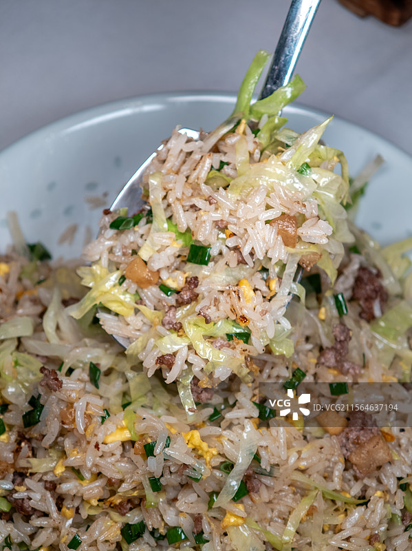 猪油渣牛肉炒饭图片素材