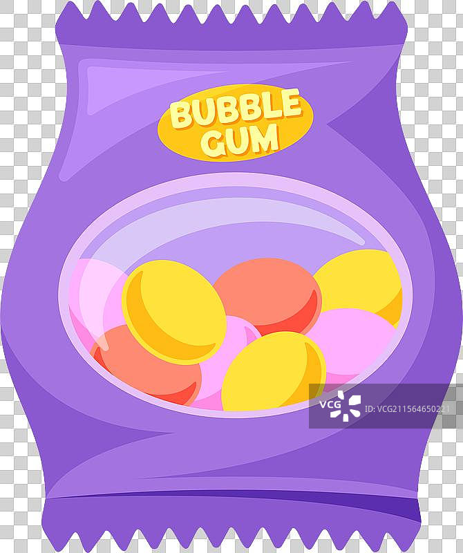 甜美的泡泡糖包装图片素材