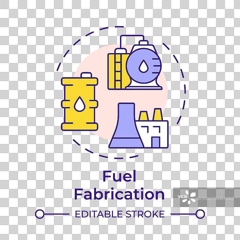 燃料制造多色概念图标图片素材