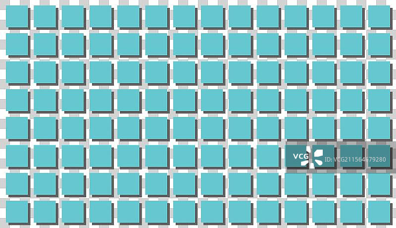 蓝色青绿色方形图案带阴影图片素材