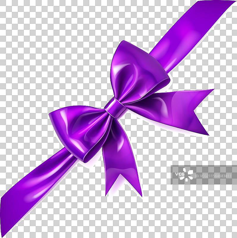 美丽的大闪亮蝴蝶结与斜纹丝带图片素材