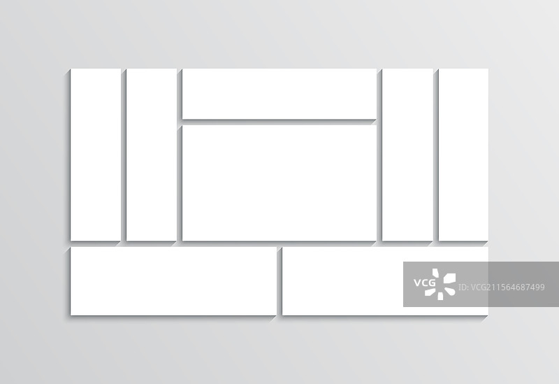 照片拼贴网格情绪板画廊情绪板图片素材