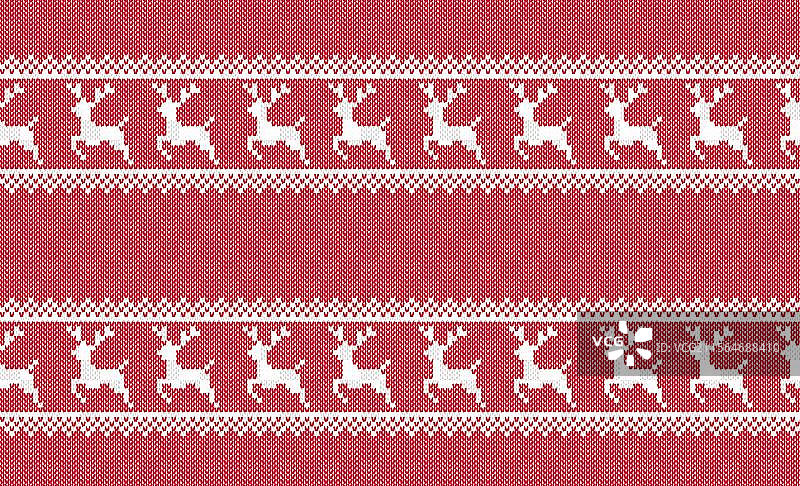 圣诞针织无缝图案 圣诞几何图形图片素材