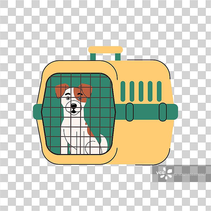 与杰克罗素犬一起旅行图片素材