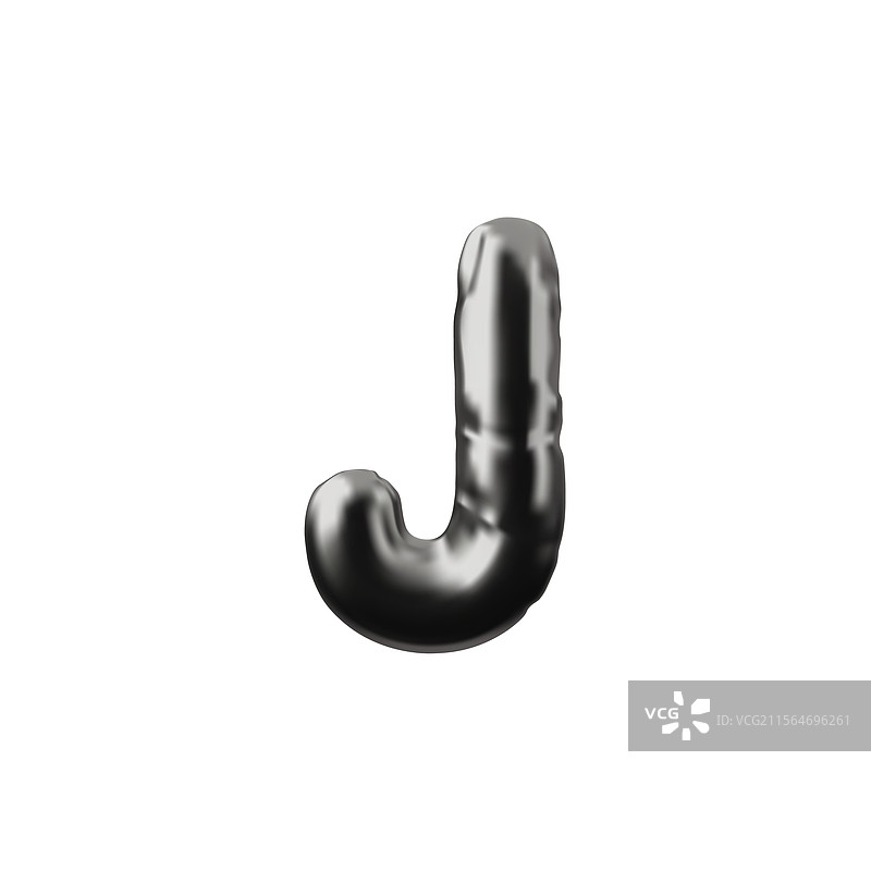 光滑的充气字母G图片素材