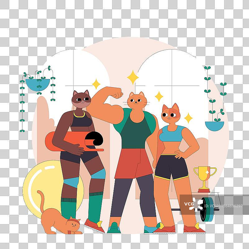 健身平面图图片素材