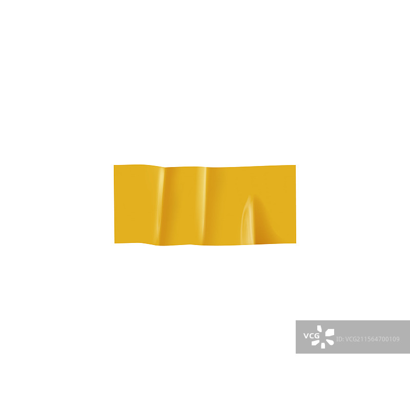 黄色胶带的3D效果图片素材