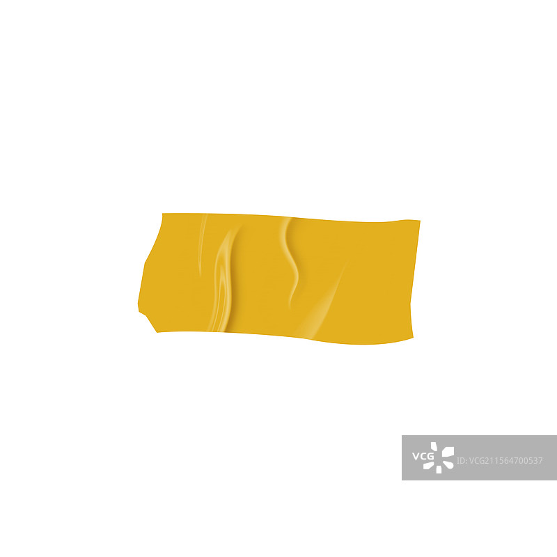 皱纹的黄色水平粘性胶带图片素材