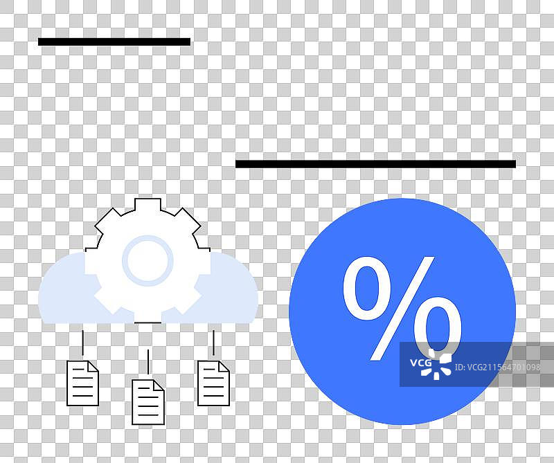 齿轮和云网络连接文档图片素材