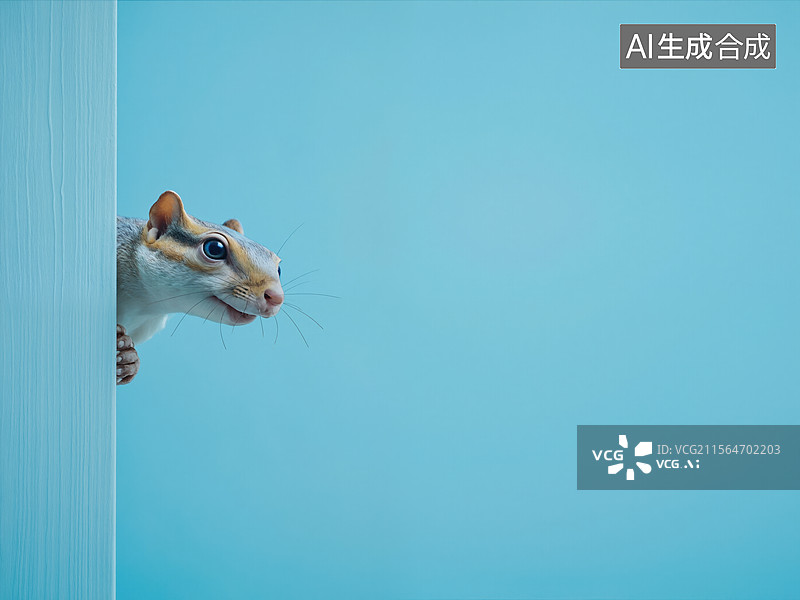 【AI数字艺术】好奇小松鼠图片素材