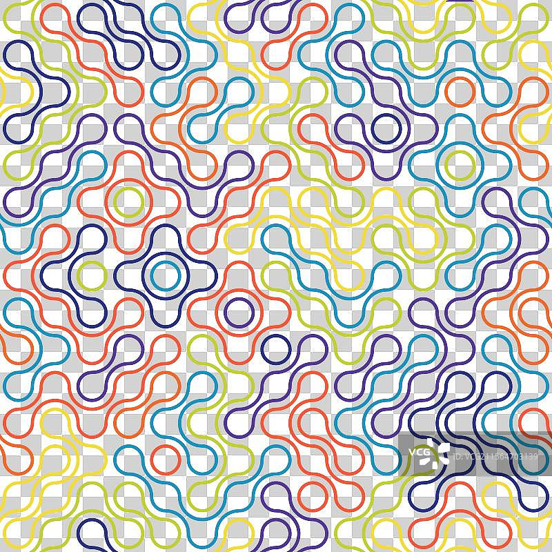 无缝图案抽象色彩组合图片素材