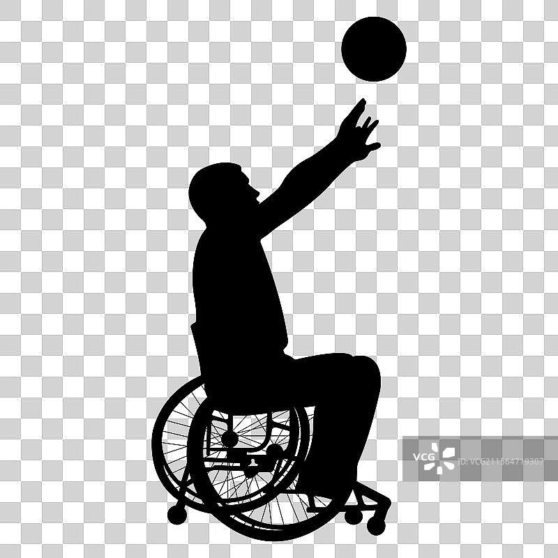 残疾篮球运动员3图片素材